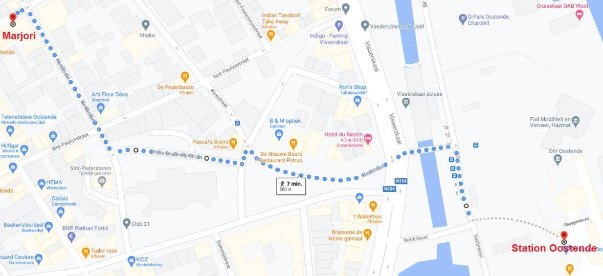 Marjori Oostende met gratis parkeerplaats Buitenkant foto